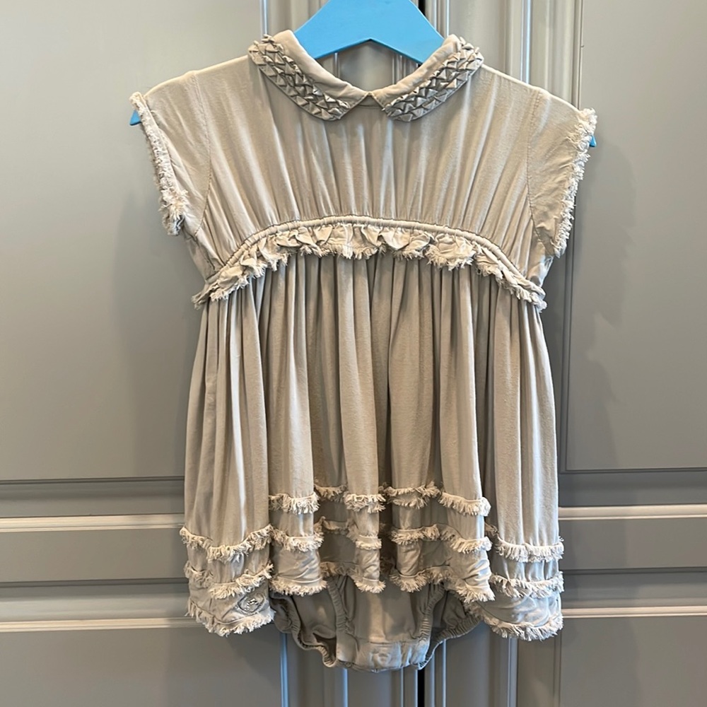 Chateau De Sable Baby Dress Romper / Size 12M